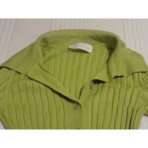 Beige Botany Green Button Up Long Sleeve Shirt